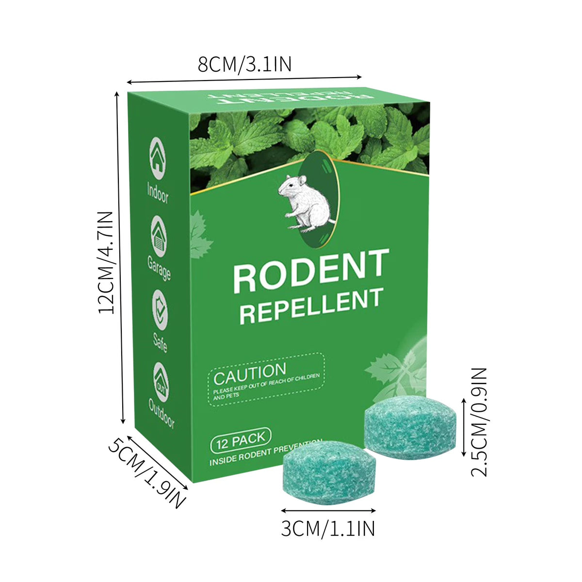 12-pack of natural insect repellents, suitable for fishing gear and garages