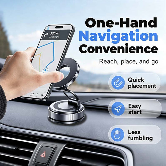 2.0 Foldable Magnetic Car Phone Holder - 20 N52 Magnet🚗
