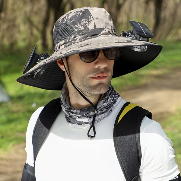2026 Ultralight Solar Fan Sun Hat | Father's Day Gift