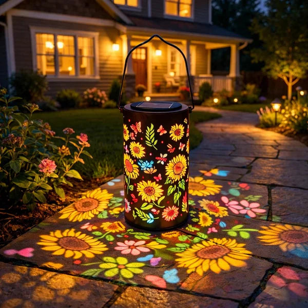 Solar Powered Sunflower Lantern, Colorful Glow Garden Decor🌻
