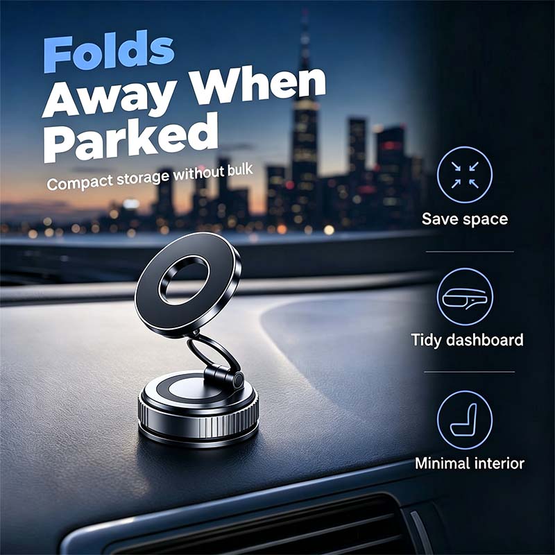 2.0 Foldable Magnetic Car Phone Holder - 20 N52 Magnet🚗