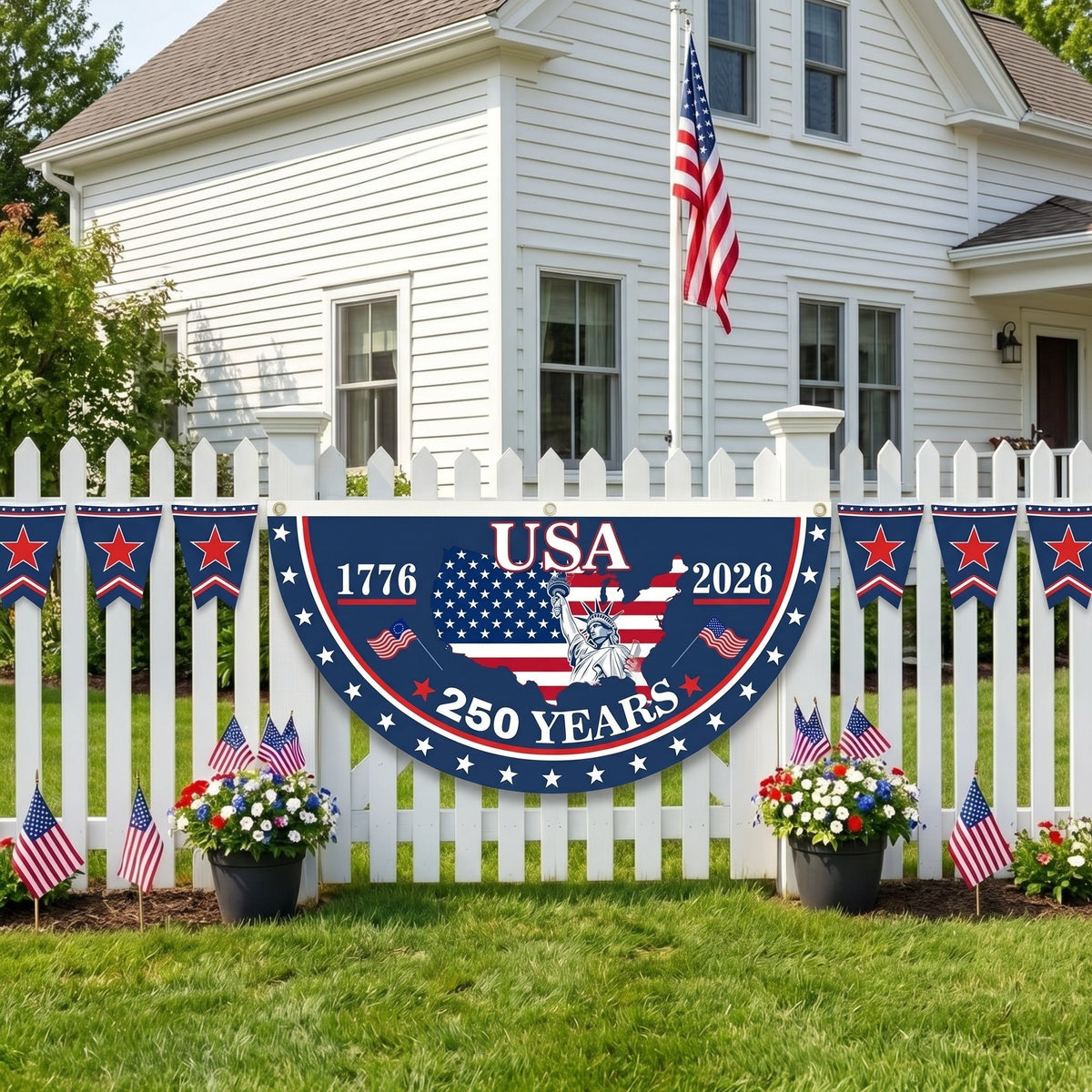 USA 250 Years Celebration Hanging Flag🎊