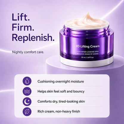 3D Lifting Cream1.7 f loz  Advanced Korean Facial Night Cream🩷
