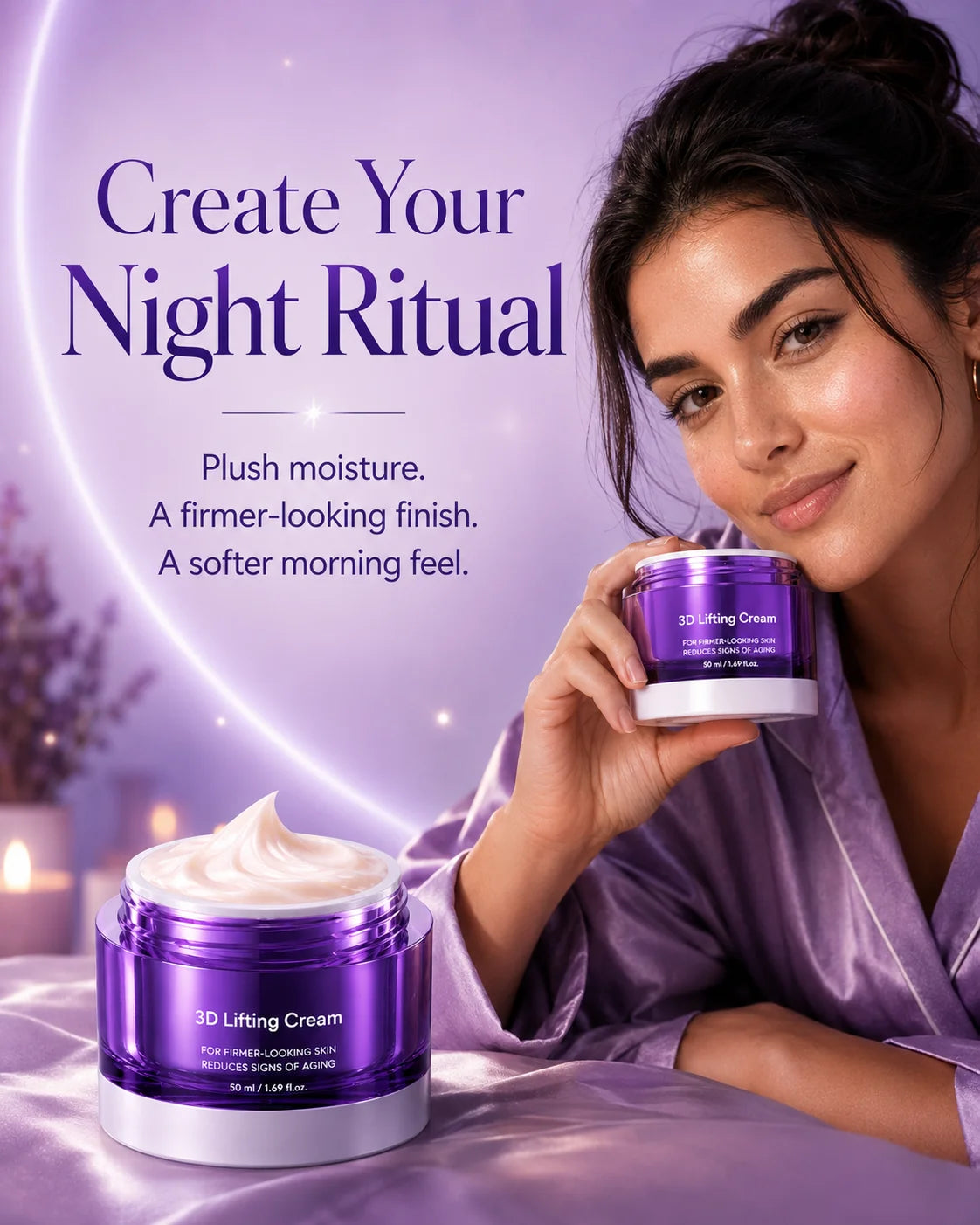 3D Lifting Cream1.7 f loz  Advanced Korean Facial Night Cream🩷