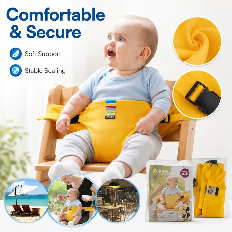 Harness Seat for High Chair Feeding Safety Seat with Strap, Booster Harness Belt Portable Dining Seat Strap🍼🪑