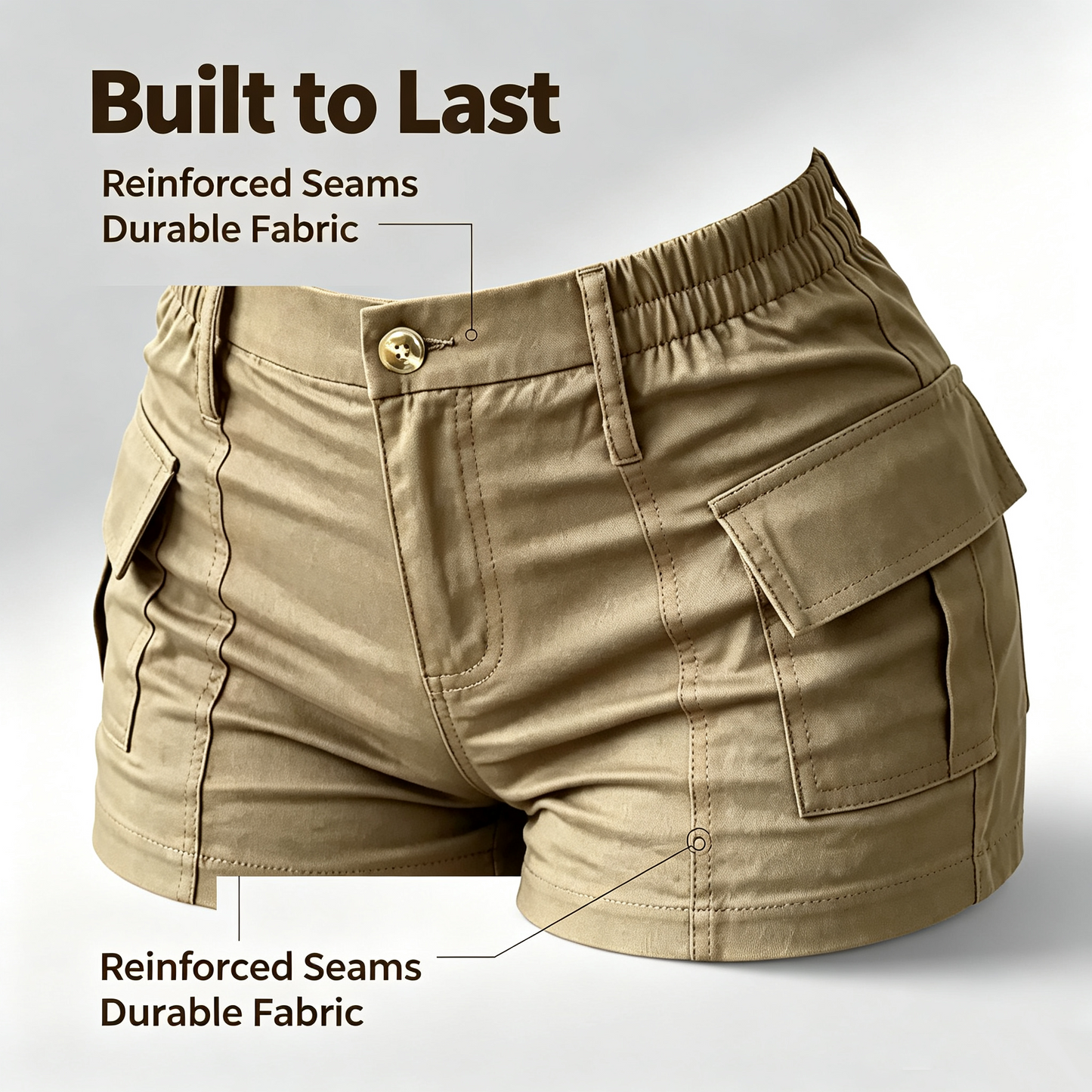 New summer women’s cargo shorts—two-pocket trousers 👖