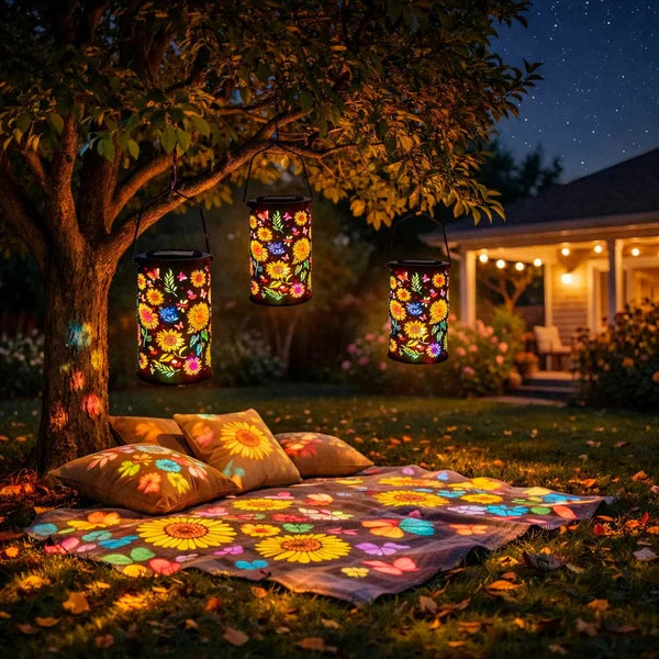 Solar Powered Sunflower Lantern, Colorful Glow Garden Decor🌻