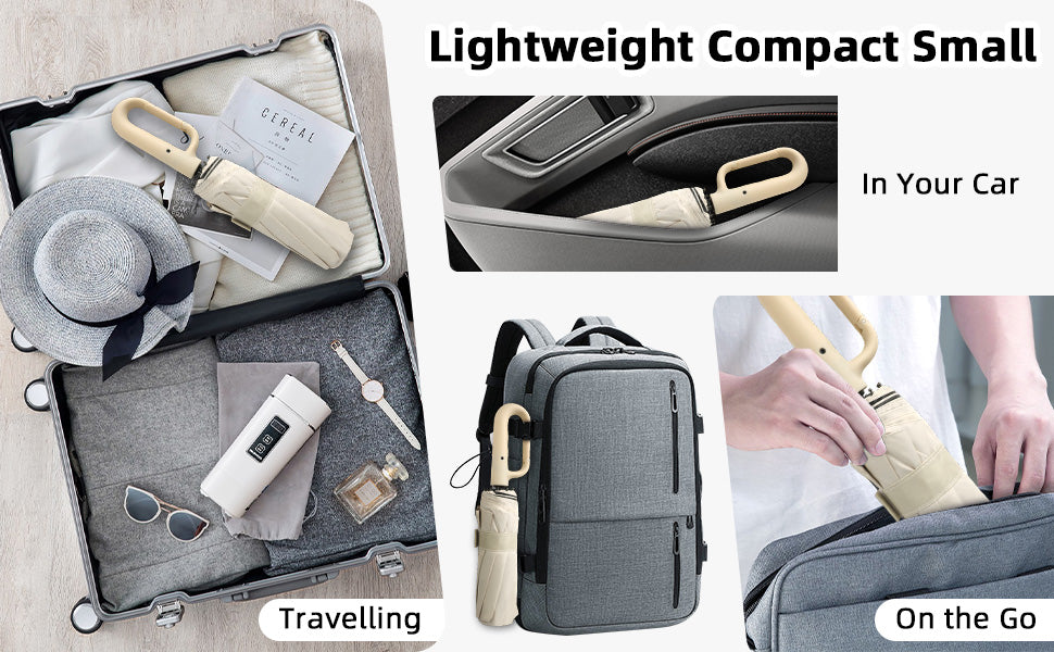 Automatic Folding Umbrella,Portable Rain Umbrella with Loop Buckle☂️