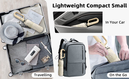 Automatic Folding Umbrella,Portable Rain Umbrella with Loop Buckle☂️