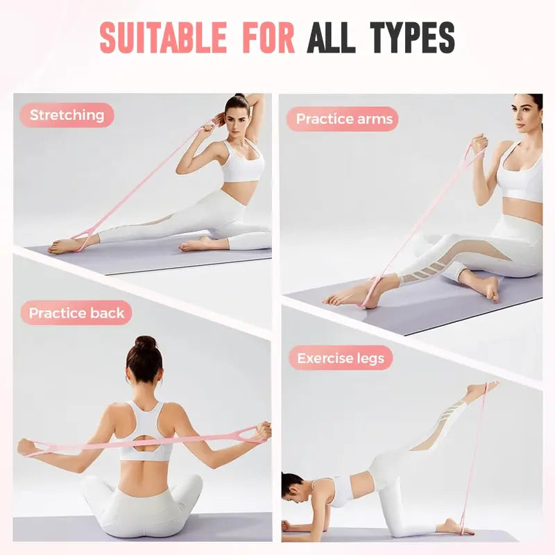 Resistance Bands Figure 8 Exercise Bands for Women, 8-Shaped, TPE Material💪