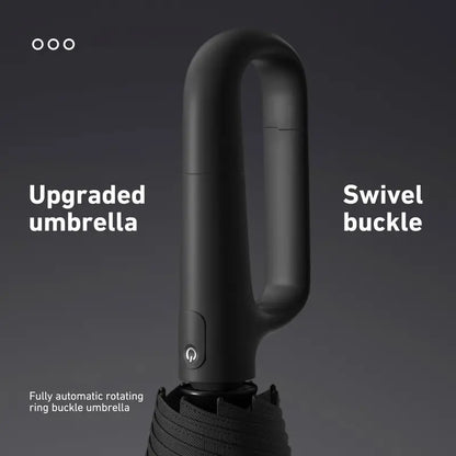 Automatic Folding Umbrella,Portable Rain Umbrella with Loop Buckle☂️