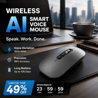 Wireless AI Smart Voice Mouse 🖱️