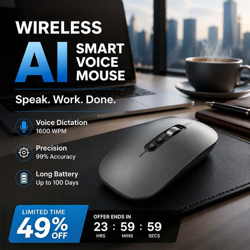 Wireless AI Smart Voice Mouse 🖱️