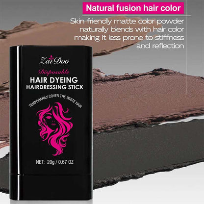 Disposable Hair Dye Stick, Covers Gray Hair, Waterproof and Sweatproof💇