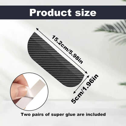 2PCS Car Side Mirror Rain Guards - Carbon Look ABS Visor Covers 🌧️