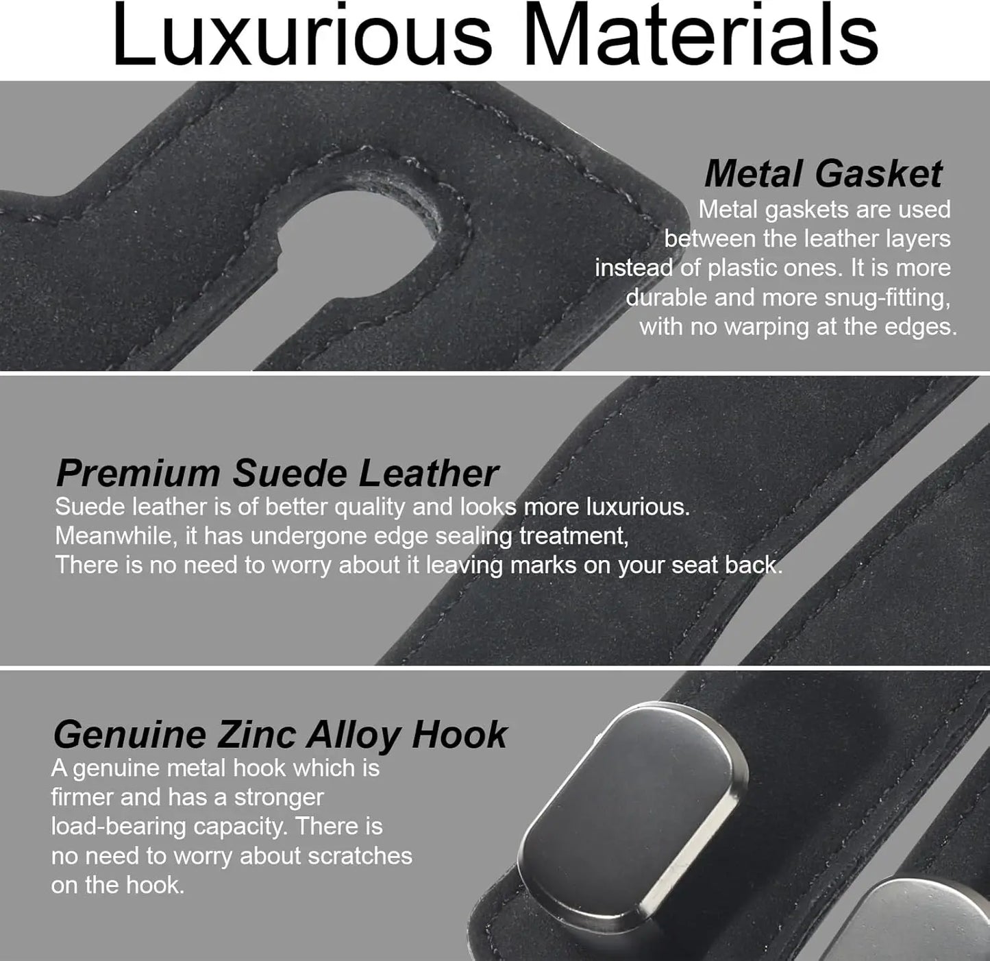 2‑Pack Car Purse Hook, Purse Hook for Car Seats Headrest, Car Seat Hooks 🚗