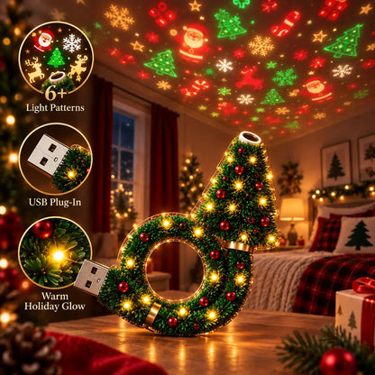 2026 New USB Plug-In Christmas Projector Night Light, 6+ Holiday Pattern Ceiling Lamp🎄