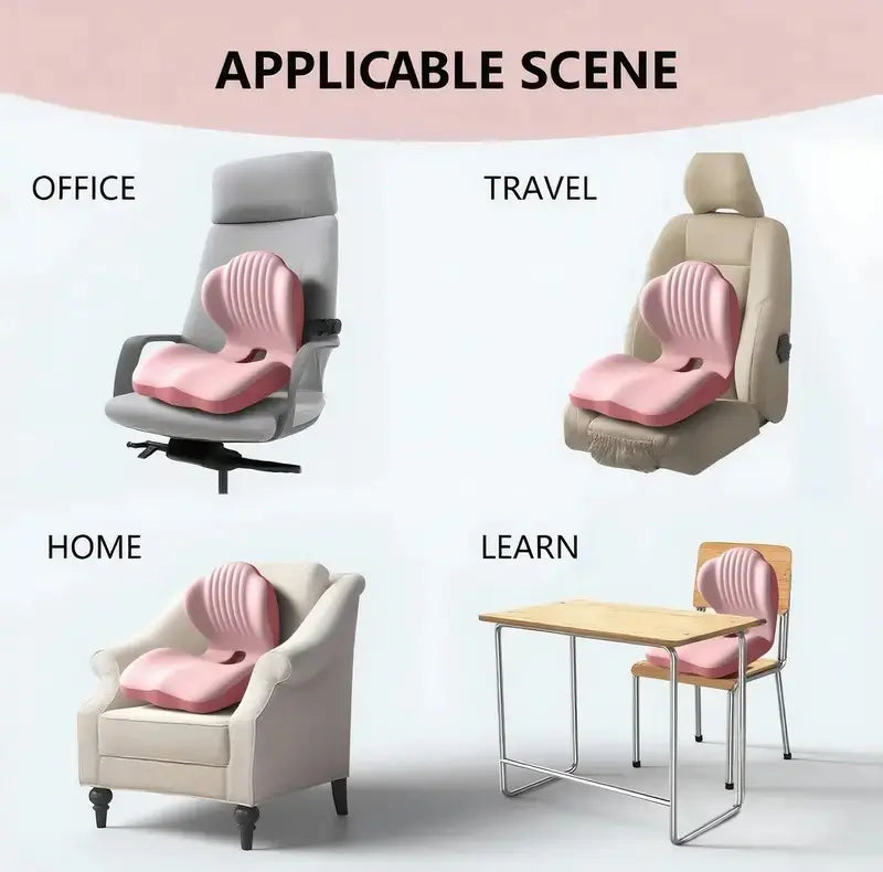 Memory Foam Lumbar Cushion for Car & Office🪑