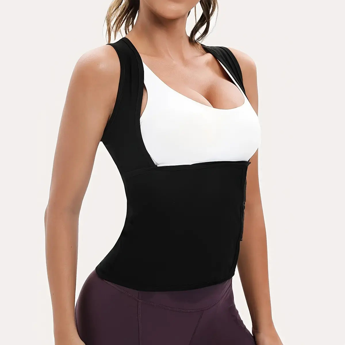 Women's Zip-Up Compression Shapewear Vest - Athletic Active Tops 🏋️‍♀️