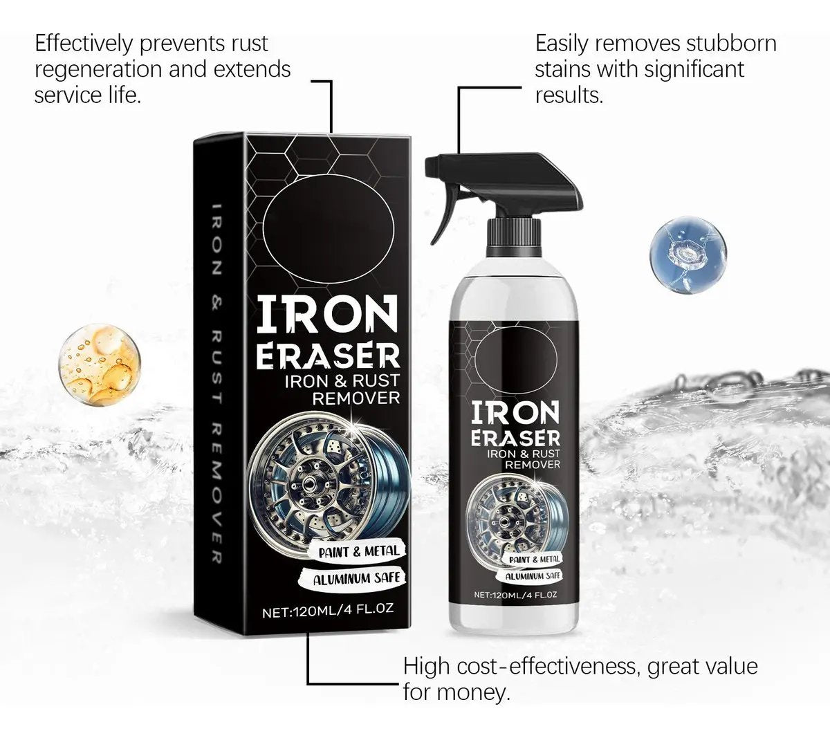 🧲Car Iron Remover Spray Heavy Duty Rust Dissolver