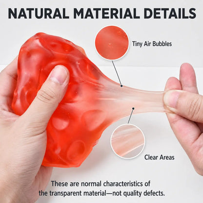 Cheese Cube Squishy Toy - Soft Moldable Petroleum Jelly-Filled Squeeze Ball🧀