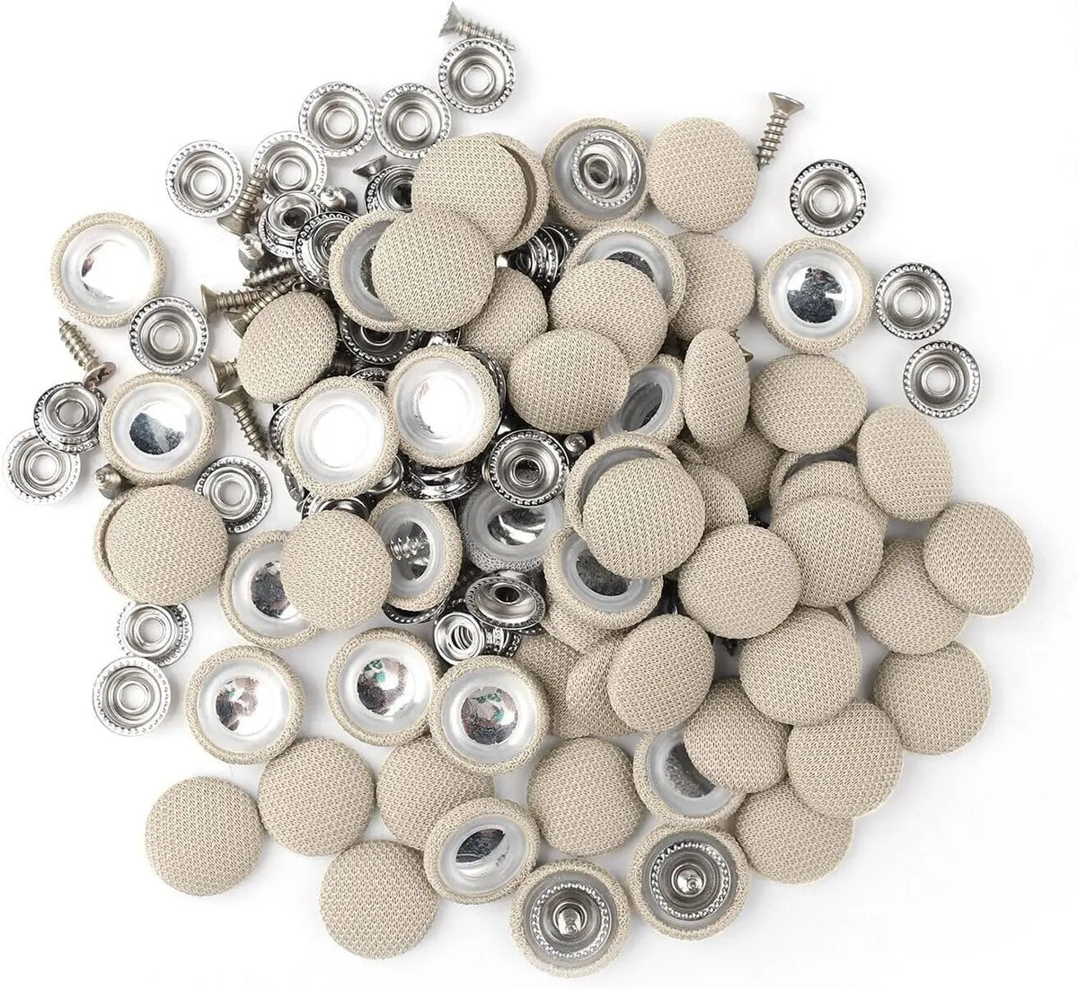50 Pack Car Roof Headliner Repair Buttons, Fabric Covered Retainer Screws 🚗