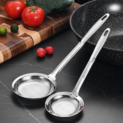 2-Piece Stainless Steel Fine Mesh Skimmer Spoons, Multi-Size Hot Pot Fat Skimmers 🍲