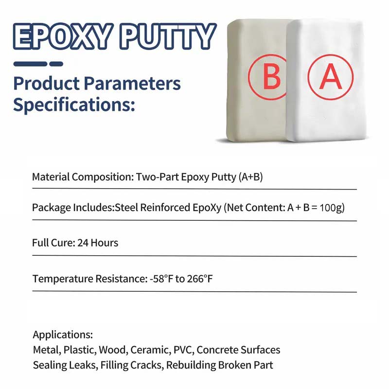 Steel Reinforced Epoxy Putty Waterproof Permanent Repair Adhesive🛠️