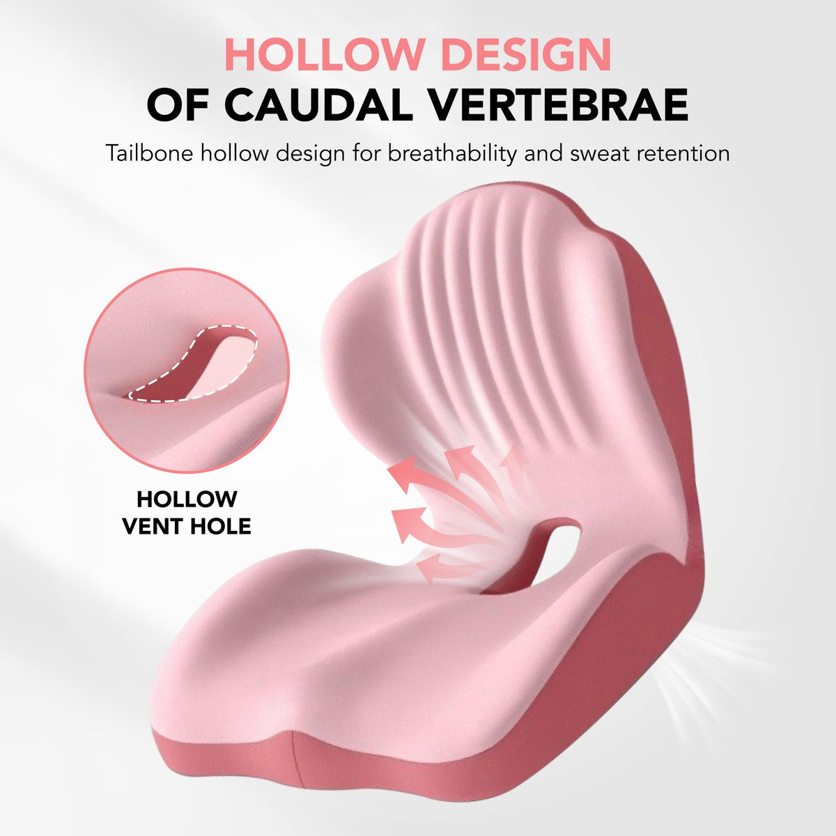 Memory Foam Lumbar Cushion for Car & Office🪑