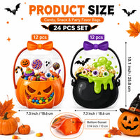 24pcs(12 pumpkin+12 poison)