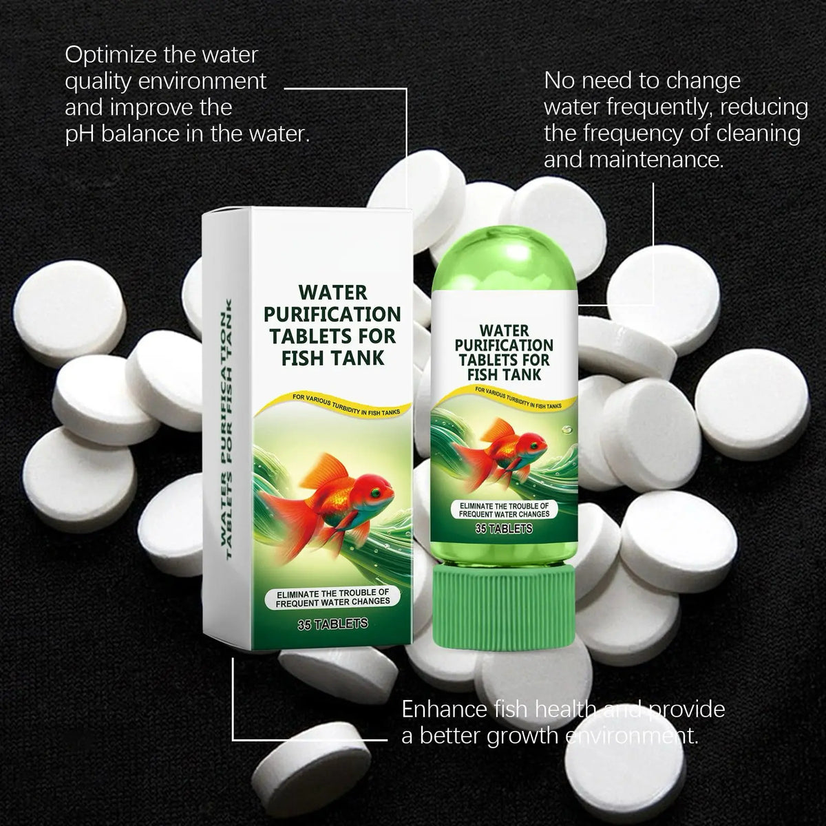 Aquarium Water Purification Tablets | Clear Cloudy Water Safely 🐠