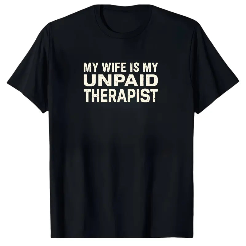 Men's Classic Shortsleeve T-Shirt,Funny 'My Wife Is My FavoriteProblem' Graphic Print👕 😂
