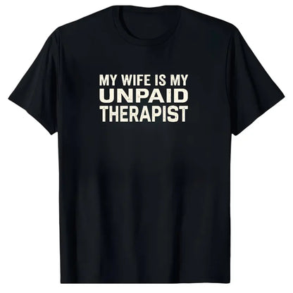 Men's Classic Shortsleeve T-Shirt,Funny 'My Wife Is My FavoriteProblem' Graphic Print👕 😂