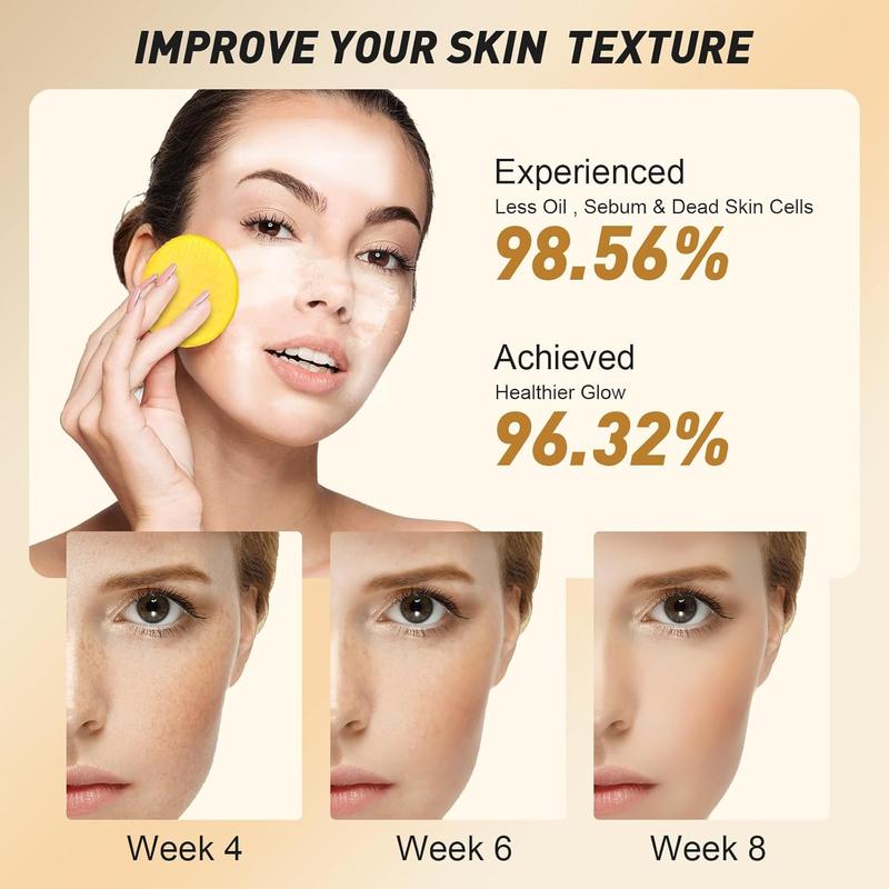 Turmeric & Kojic Acid Cleansing Pads,20pcs🟡