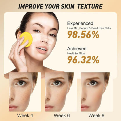 Turmeric & Kojic Acid Cleansing Pads,20pcs🟡