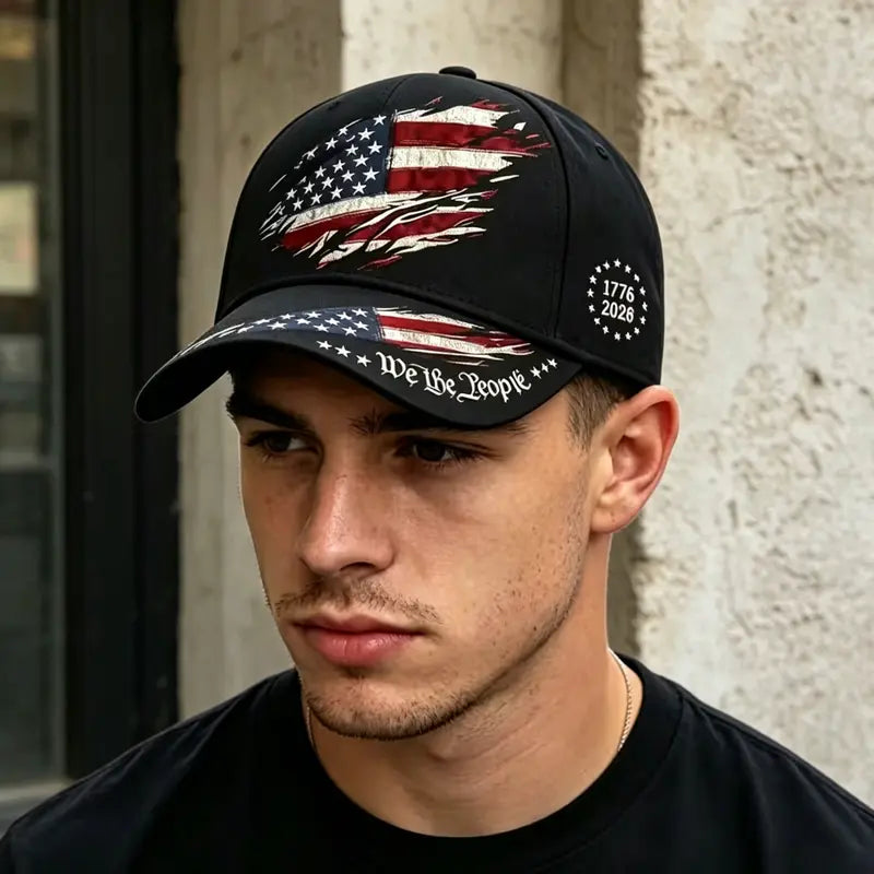 250th Anniversary Print Baseball Cap, Adjustable Unisex Sun Cap⭐