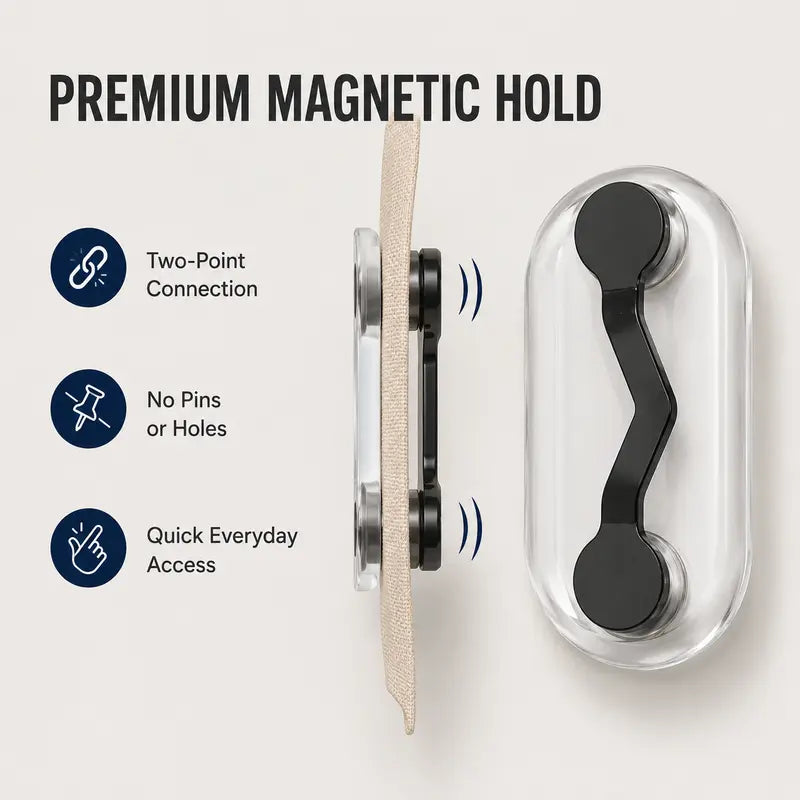 Magnetic Glasses Holder - Premium Strength Magnetic Hold - Fits All Frames👓