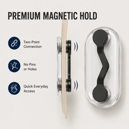 Magnetic Glasses Holder - Premium Strength Magnetic Hold - Fits All Frames👓
