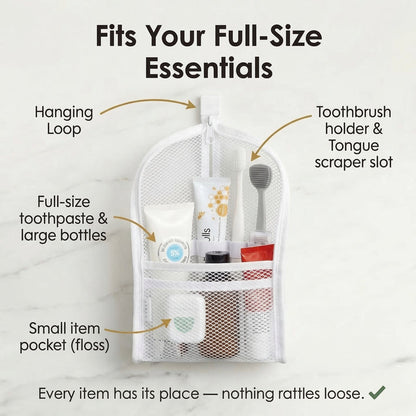 Standing Toiletry Bag Waterproof Foldable Travel Makeup Organizer🎒
