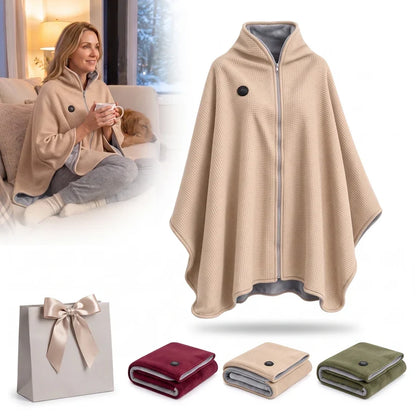 Plush Wearable Heated Wrap & Cordless Thermal Shawl 🧥🔥