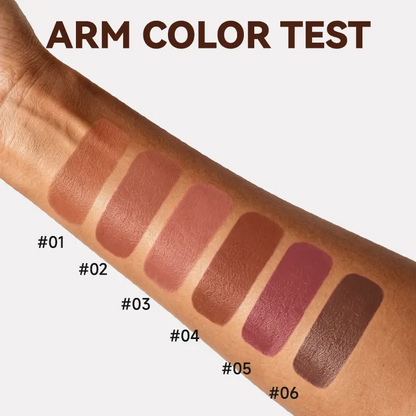 Matte Brown Lipstick, Individual Lipsticks, Waterproof, Non-stick Cup💄