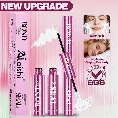 2 in 1 Bond & Seal Eyelash Adhesive, Black/White Waterproof Gentle Lightweight Strong Hold Glue🖤🤍