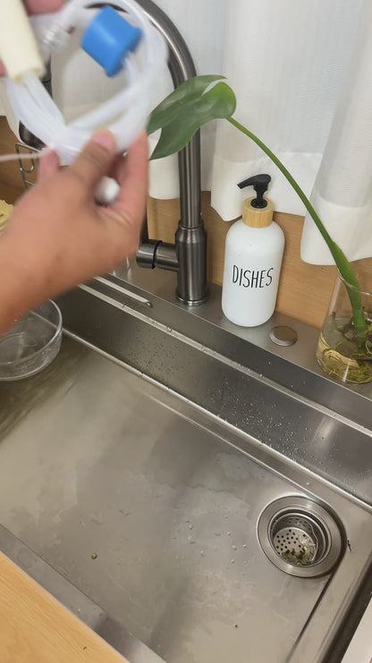 Soap Dispenser for Kitchen Sink Brushed Nickel Stainless Steel Countertop💧