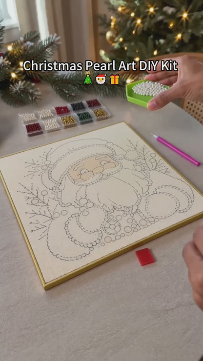 Frameless 3D Beaded Christmas Pearl Diamond Painting🌲