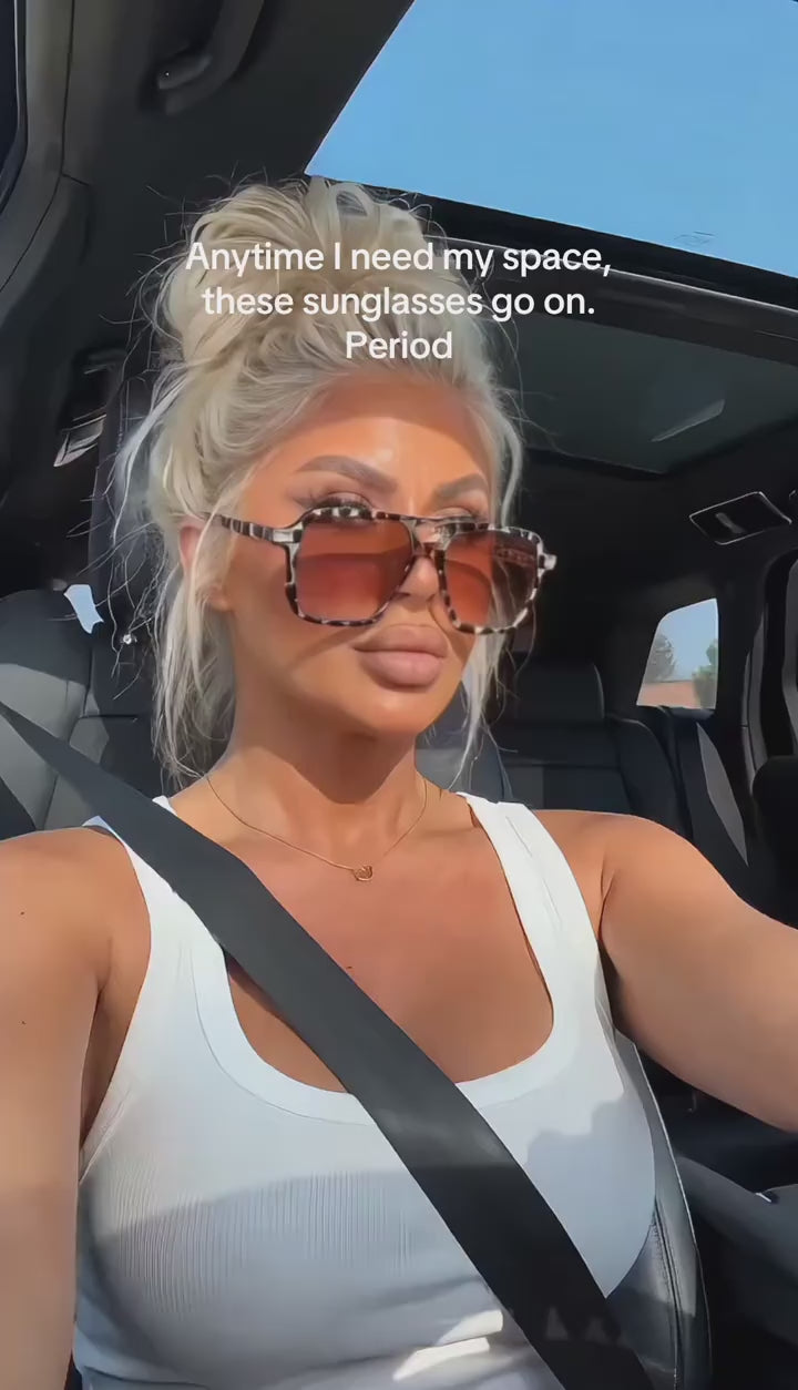 Retro Double Bridge Pilot Sunglasses video preview 1