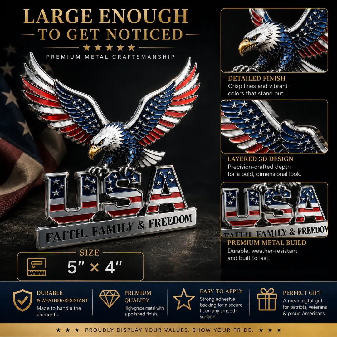US 250th Anniversary Decorative Metal Emblem