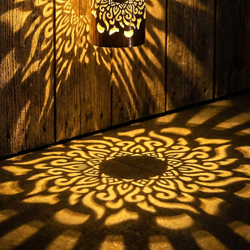 Solar Mandala Projector Wall Lights IP65 Waterproof Outdoor Decor Lamp☀️