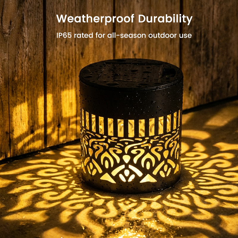 Solar Mandala Projector Wall Lights IP65 Waterproof Outdoor Decor Lamp☀️