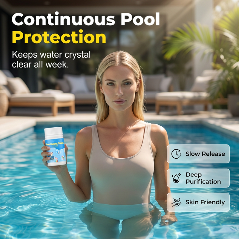 100g Chlorine Tablets 🧴 Crystal Clear Water for Pool, Spa & Hot Tub