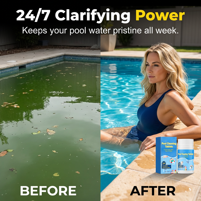 100g Chlorine Tablets 🧴 Crystal Clear Water for Pool, Spa & Hot Tub